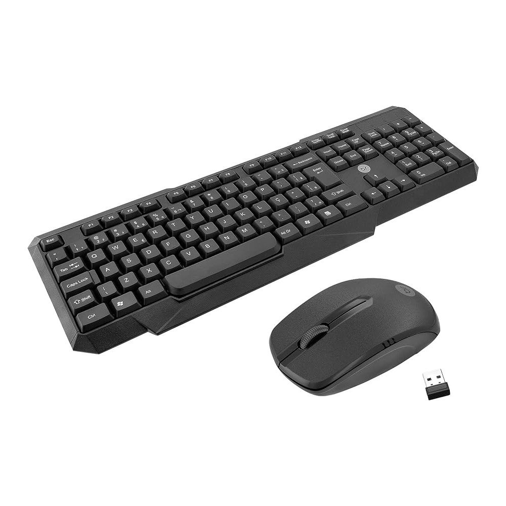 Kit - Teclado e Mouse Sem Fio Wi-Fi 0055 Preto Bright