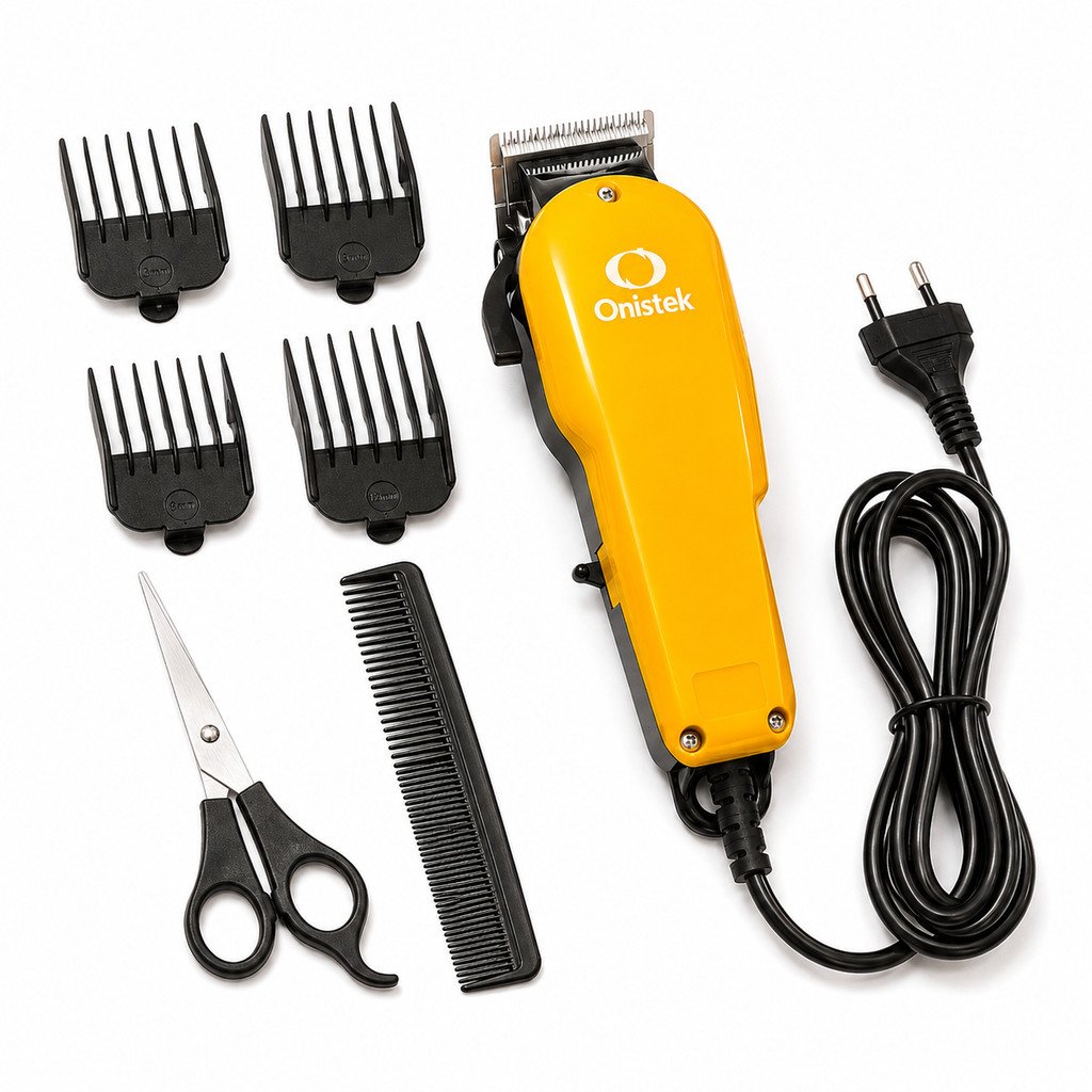 Maquina Cortador De Cabelo Original De Knup Amarelo QR-8918