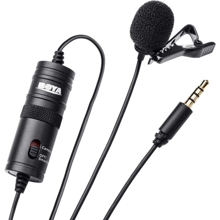 Microfone De Lapela Com Fio Para Smartphone By-m1 Pro Boya